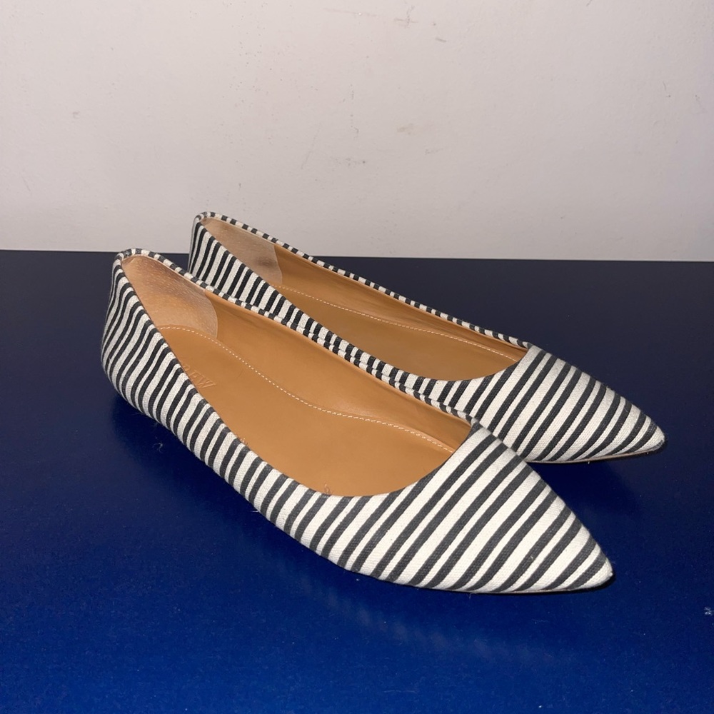 J. Crew stripped flats 7 1/2